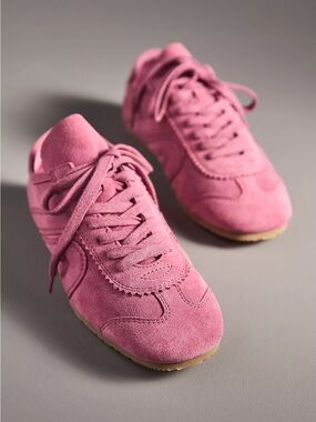 JEFFREY CAMPBELL Aleta Pink Suede Sneakers - Brand New in Box!